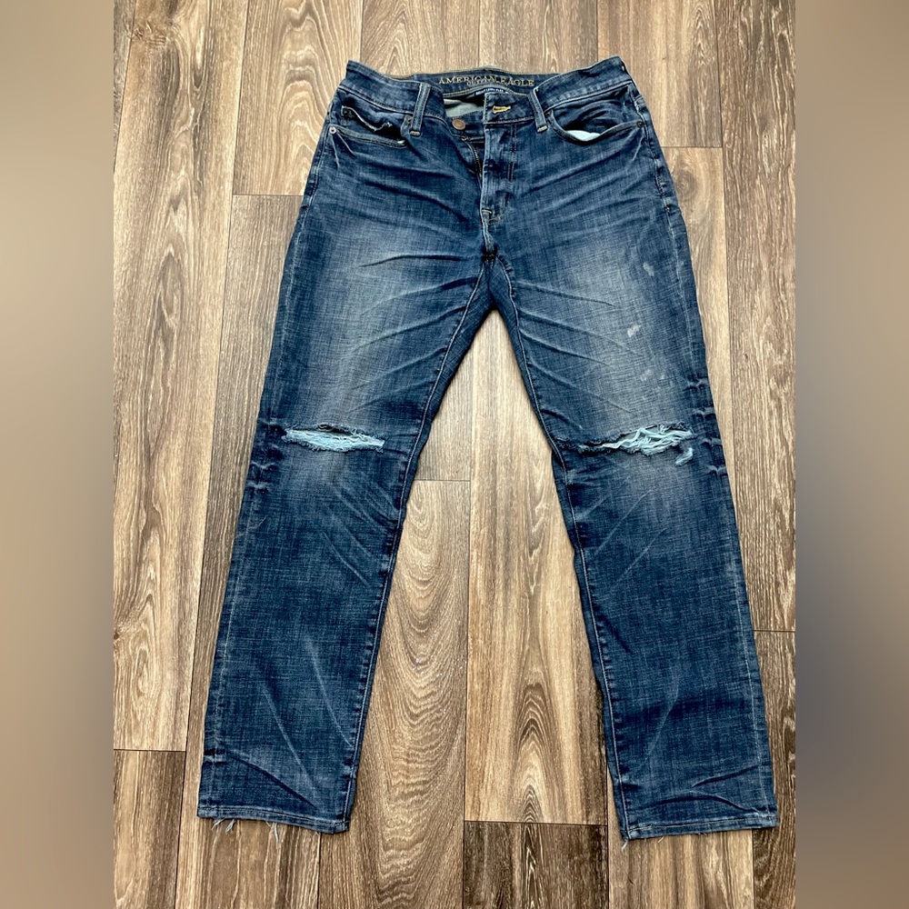 Men’s distressed jeans American Eagle straight cut